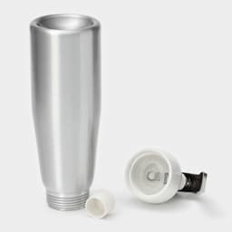 Сифон для взбивания сливок и газировки KONFINETTA, 500 мл, 3 насадки, алюминий, серебристый