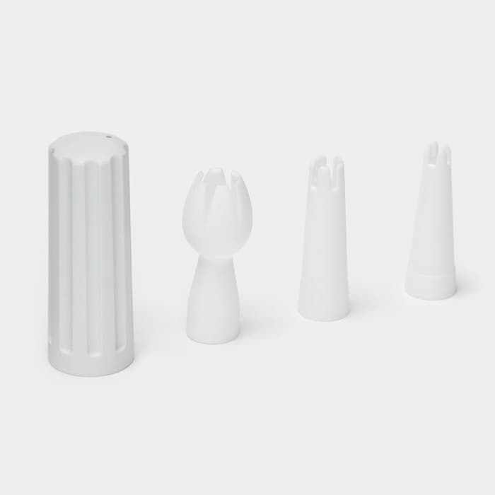 Сифон для взбивания сливок и газировки KONFINETTA, 500 мл, 3 насадки, алюминий, серебристый