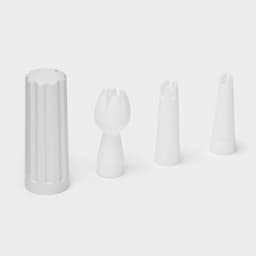 Сифон для взбивания сливок и газировки KONFINETTA, 500 мл, 3 насадки, алюминий, серебристый