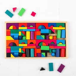 Конструктор деревянный «Строим город», 112 деталей