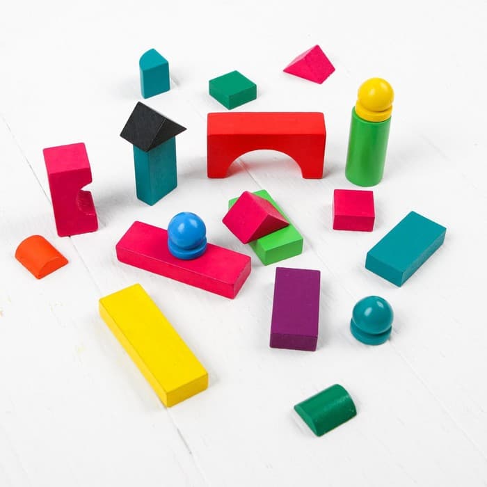 Конструктор деревянный «Строим город», 112 деталей