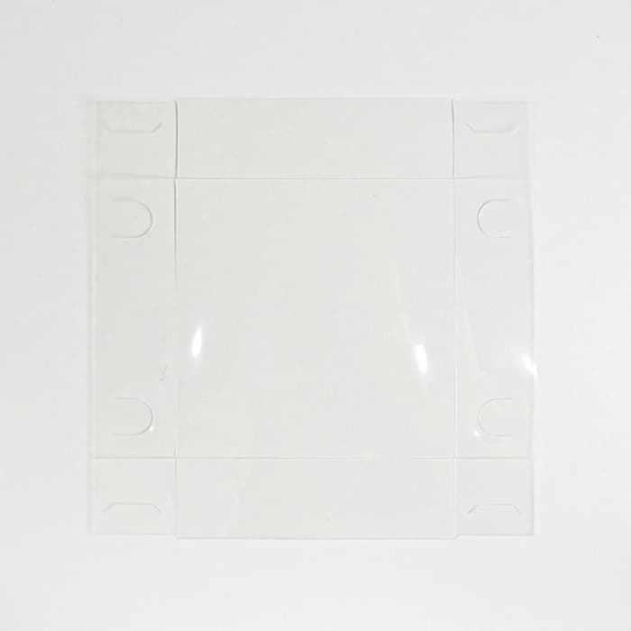 Коробка - переноска для цветов с PVC крышкой Be happy, 12×12×12 см