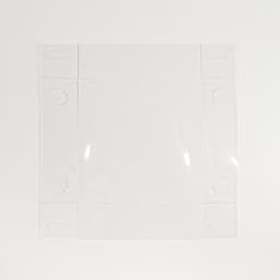 Коробка - переноска для цветов с PVC крышкой Be happy, 12×12×12 см