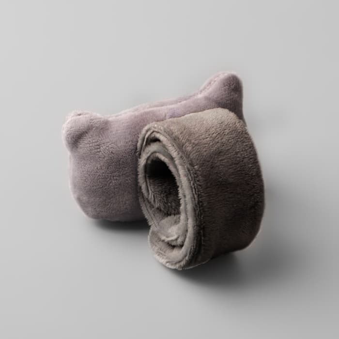 Игольница на браслете «Кошка», 23×6.5 см, серая