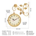 Часы настенные интерьерные «Финетти», двусторонние, на подвесе, 28×29.5 см, d=21.5 см, от батареек 2×АА