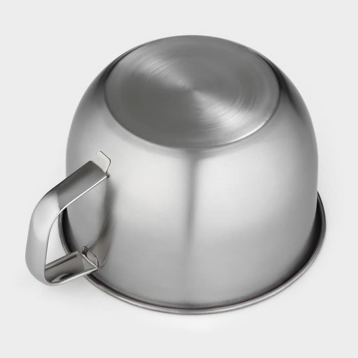 Кружка с вакуумной крышкой, 1.3 л, d=15 см, нержавеющая сталь, серебристая