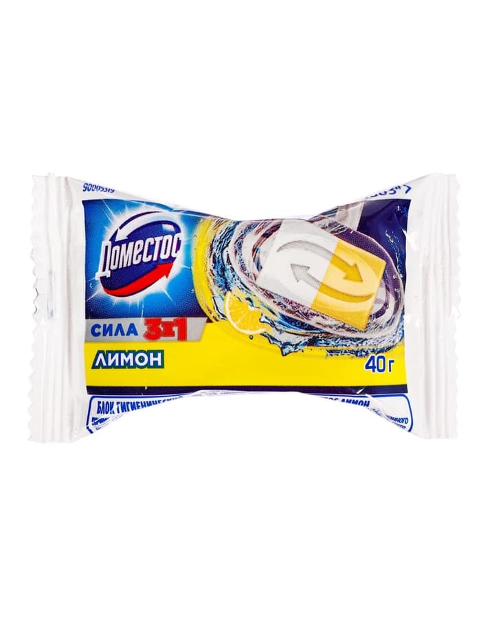 Сменный блок Domestos «Лимон», сила 3 в 1, 40 г