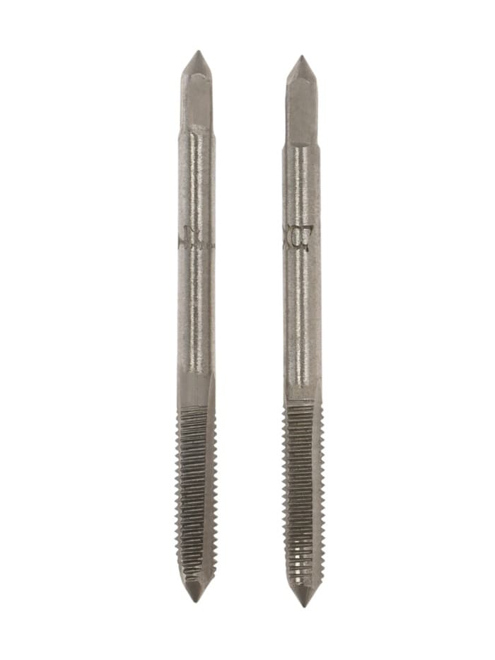 Метчики метрические ручные ТУНДРА, М4×0.7 мм, комплект из 2 шт.