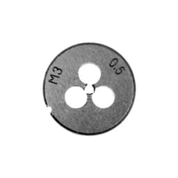 Плашка метрическая ТУНДРА, М3×0.5 мм