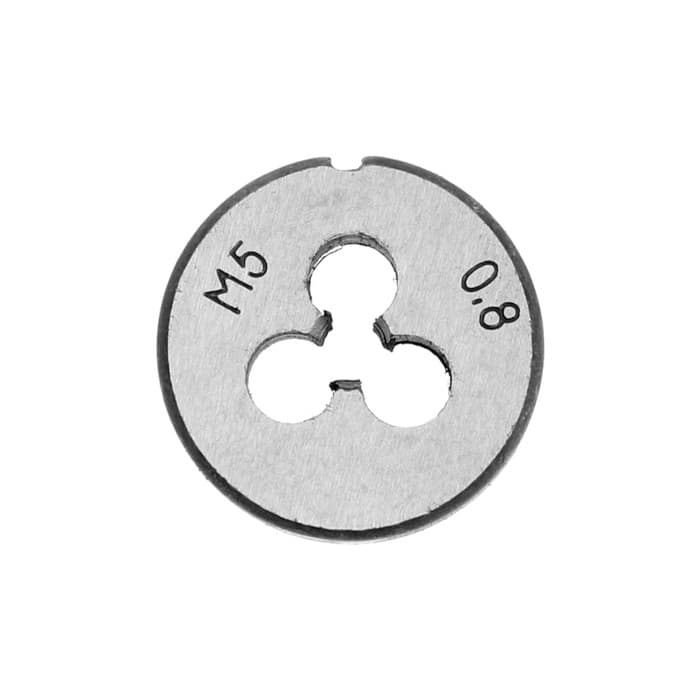 Плашка метрическая ТУНДРА, М5×0.8 мм