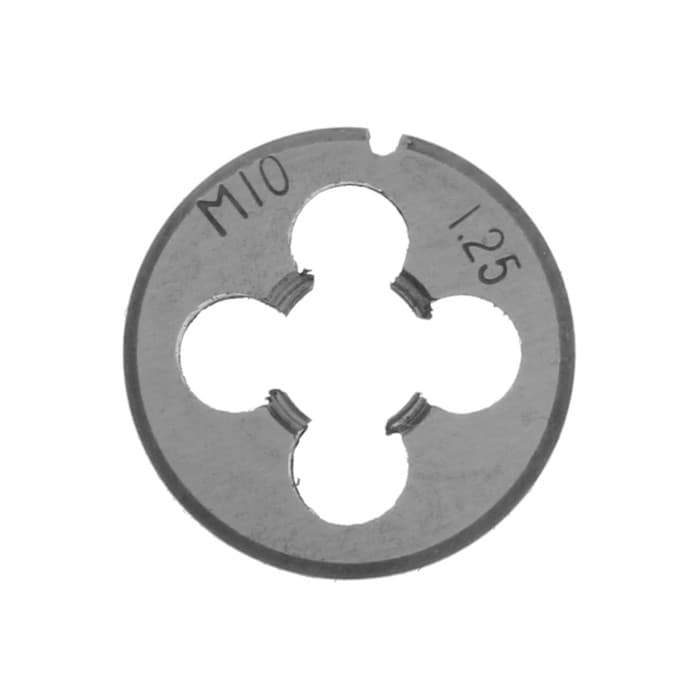 Плашка метрическая ТУНДРА, М10×1.25 мм