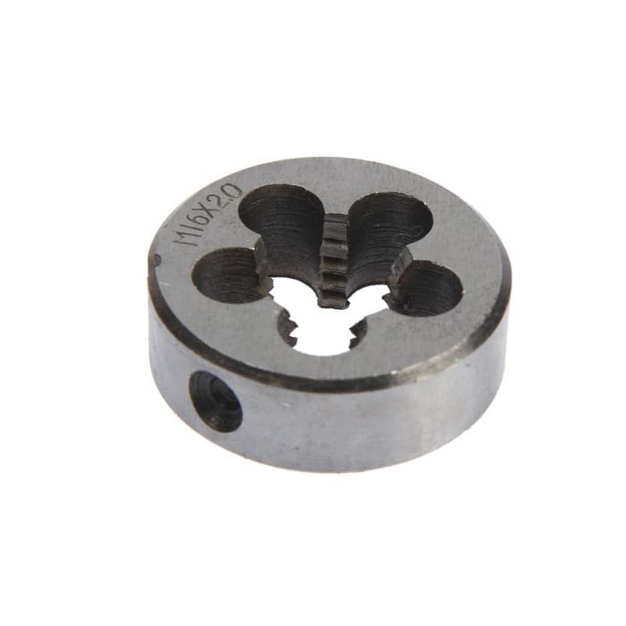 Плашка метрическая ТУНДРА, М16×2 мм