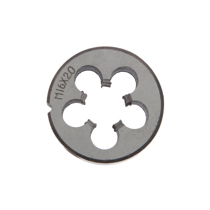 Плашка метрическая ТУНДРА, М16×2 мм