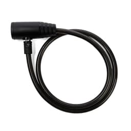 Замок навесной велосипедный LOCKLAND, 8×800 мм, английский ключ с пластиковой ручкой