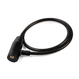 Замок навесной велосипедный LOCKLAND, 8×800 мм, английский ключ с пластиковой ручкой