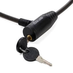 Замок навесной велосипедный LOCKLAND, 8×800 мм, английский ключ с пластиковой ручкой