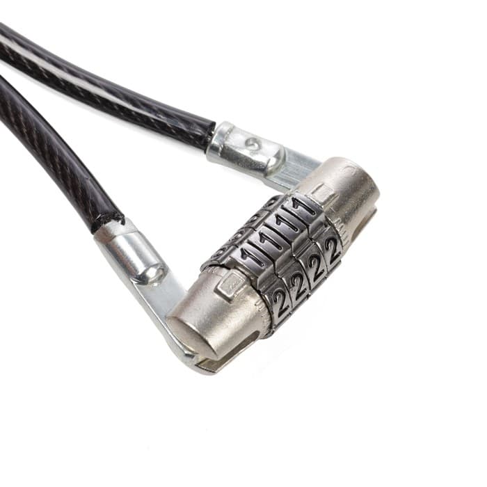 Замок навесной велосипедный LOCKLAND, кодовый, 6×650 мм