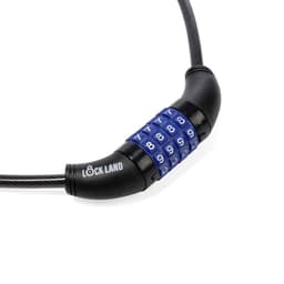 Замок навесной велосипедный LOCKLAND, кодовый, 8×800 мм