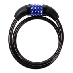 Замок навесной велосипедный LOCKLAND, кодовый, 10×800 мм