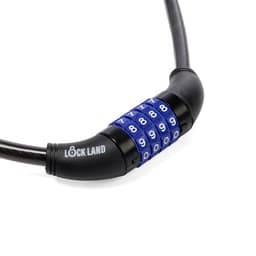 Замок навесной велосипедный LOCKLAND, кодовый, 10×800 мм