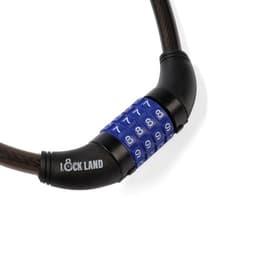 Замок навесной велосипедный LOCKLAND, кодовый, 12×800 мм