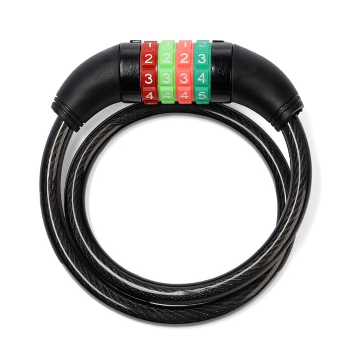 Замок навесной велосипедный LOCKLAND, кодовый, 10×650 мм