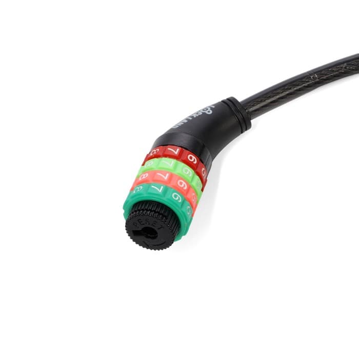 Замок навесной велосипедный LOCKLAND, кодовый, 10×650 мм