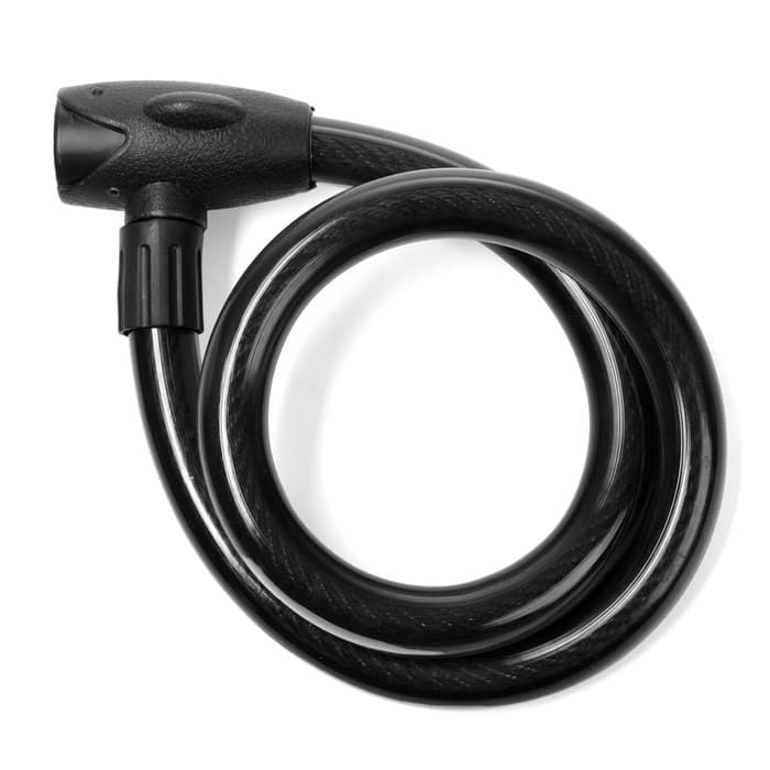 Замок навесной велосипедный ТУНДРА, 23×1000 мм, специальный ключ с пластиковой ручкой