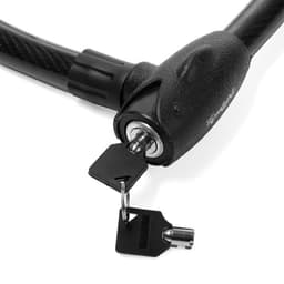 Замок навесной велосипедный ТУНДРА, 23×1000 мм, специальный ключ с пластиковой ручкой