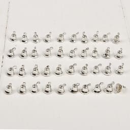 Колокольчик для рукоделия, набор 40 шт., размер 1 шт. — 0.6 см, серебряный