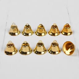 Колокольчик для рукоделия, набор 10 шт., размер 1 шт. — 1.8 см, золотой