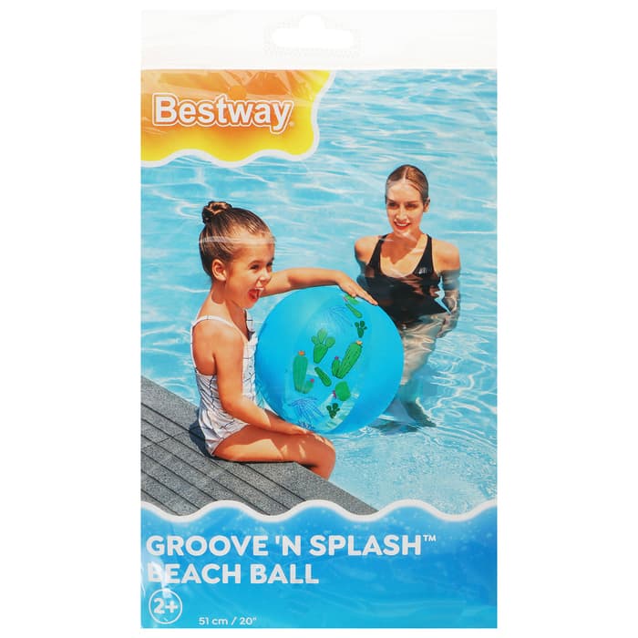 Мяч пляжный Bestway «Дизайнерский» 31036, d=51 см, от 2 лет, МИКС