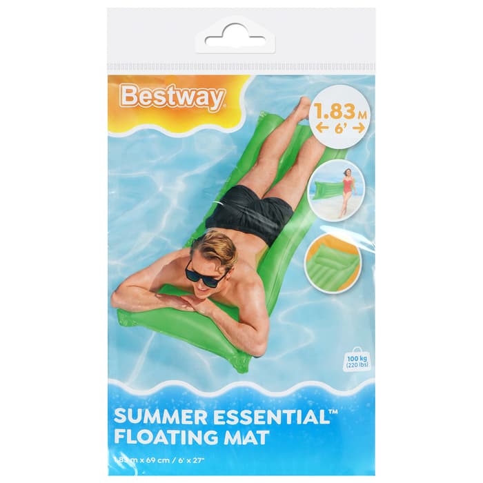 Матрас для плавания Bestway, надувной, 183×69 см, МИКС, 44007