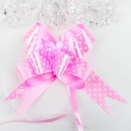 Подарочный бант - бабочка №1.8, розовый, для упаковки подарков