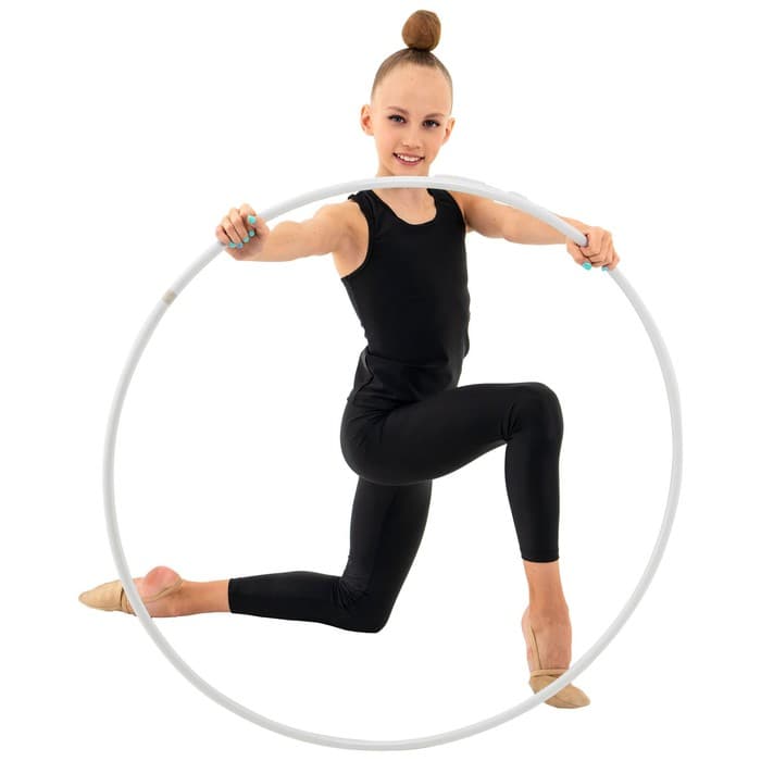 Обруч для художественной гимнастики Grace Dance, профессиональный, d=90 см, цвет белый