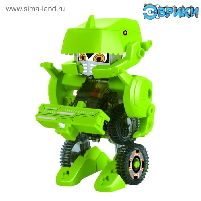 Робот 4 в 1 «Динобот», электронный конструктор, на батарейках