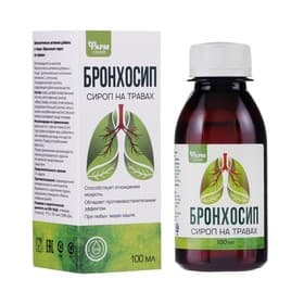 Бронхосироп на травах, БАД, 100 мл