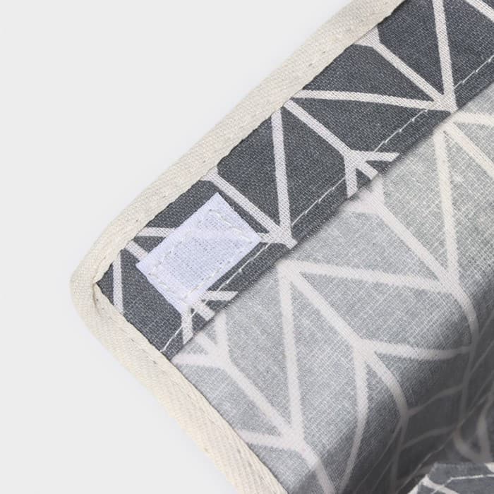 Органайзер для мелочей Доляна «Зиг-заг», 6 карманов, 25×13×18 см, серый