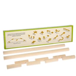 Игра «Городки», биты 2 шт. 49×2.5 см, городки 10 шт. 9×2.5 см