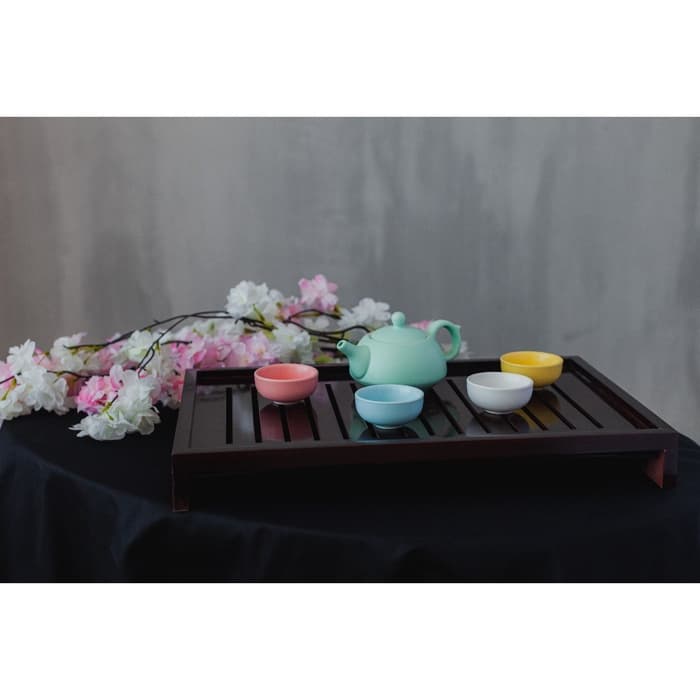 Набор для чайной церемонии «Утро», 5 предметов: 4 пиалы 50 мл, чайник 200 мл, керамика, разноцветный