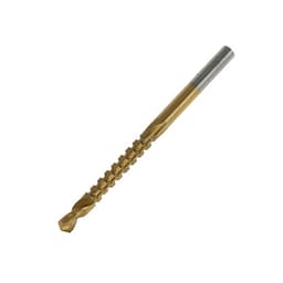 Сверло фрезерное универсальное ТУНДРА, HSS, TiN, цилиндрический хвостовик, 4×70 мм