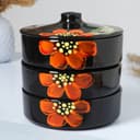 Набор для холодца Псковский гончар «Подарочный», 3 шт., 750 мл, керамика, чёрный