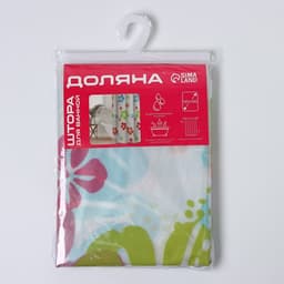 Штора для ванны Доляна «Гавайская роза», 180×180 см, EVA