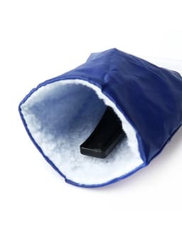 Скребок-варежка TORSO, ширина скребка 11 см, синий