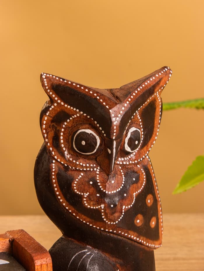 Вечный календарь настольный «Сова», 15×6×12 ± 1.5 см, дерево