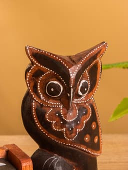 Вечный календарь настольный «Сова», 15×6×12 ± 1.5 см, дерево