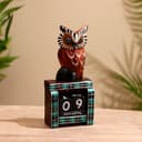 Вечный календарь настольный «Сова у камина», 9.5×4×17 см, дерево, МИКС