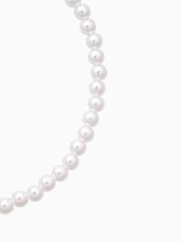 Набор 3 предмета: серьги, бусы, браслет «Классика», белый, 45 см