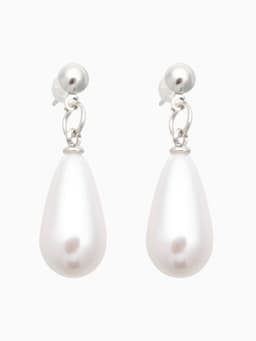 Набор 3 предмета: серьги, бусы, браслет «Классика», белый, 45 см