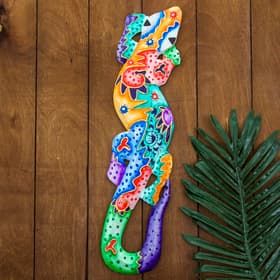 Панно настенное «Геккон океан», 11×1.1×50 см